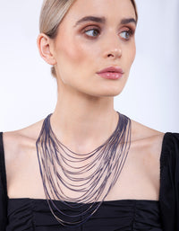 Midnight Gold Chain Layered Necklace - link has visual effect only