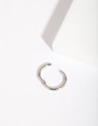 Rhodium 5mm Micro Clicker Earring - link has visual effect only