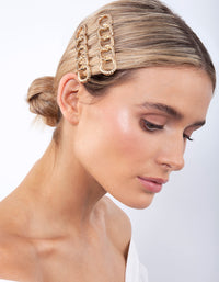 Gold Rope Hair Clip Pack - link has visual effect only