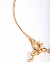 Gold Plated Sterling Silver Snake Chain Bracelet - link has visual effect only