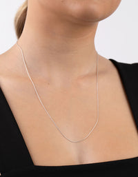 Sterling Silver Fine Snake Chain 60cm Necklace - link has visual effect only