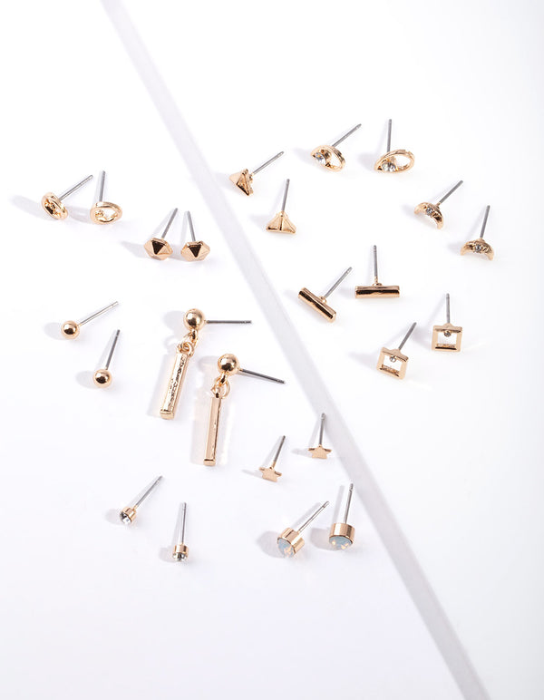 Gold Stick Drop Earring 12-Pack