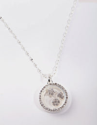 Silver Shaker Circle Necklace - link has visual effect only