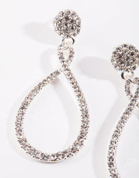 Silver Twist Teardrop Earrings - link has visual effect only