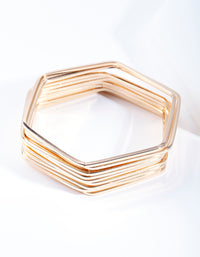 Gold Hexagon Bracelet 10-Pack - link has visual effect only