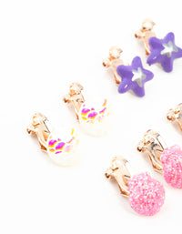 Kids Rose Gold Mermaid Clip-On Earring 5-Pack - link has visual effect only