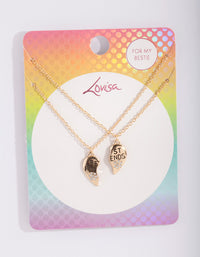 Kids Gold BFF Necklace Pack - link has visual effect only