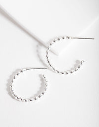 Sterling Silver Twisted Hoop Earrings - link has visual effect only