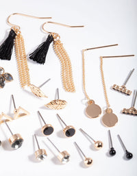 Black Tassel Earring 12-Pack - link has visual effect only