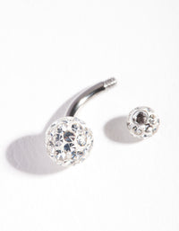 Surgical SteelDiamante Belly Bar - link has visual effect only