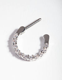 Surgical Steel Cubic Zirconia Septum Ring - link has visual effect only