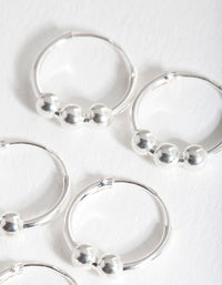 Sterling Silver Multi Ball Earring Pack - link has visual effect only