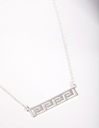 Sterling Silver Greek Key Necklace - link has visual effect only