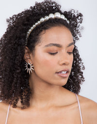 Pearl Grad Ball Headband - link has visual effect only