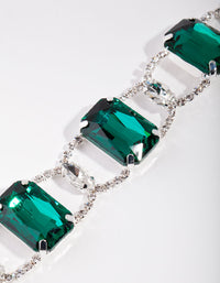 Silver Statement Emerald Choker - link has visual effect only