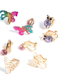 Kids Gold Fairy Tale Clip 5-Pack Earring - link has visual effect only