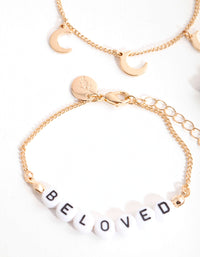 Gold Beloved Toe & Anklet Set - link has visual effect only