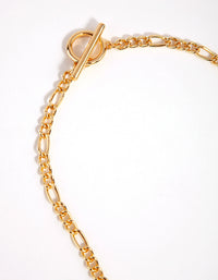 Gold Figaro T&O Necklace - link has visual effect only