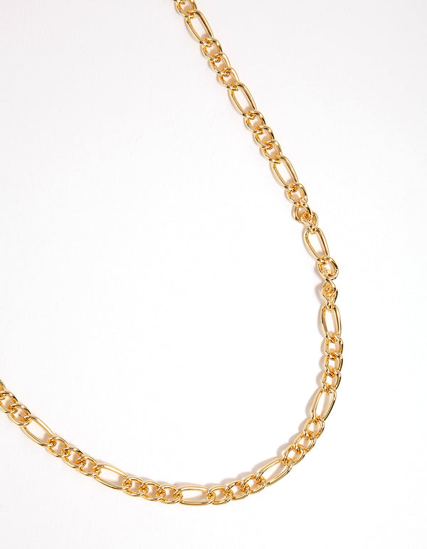 Gold Figaro T&O Necklace