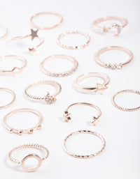 Rose Gold Celestial Ring 24-Pack - link has visual effect only