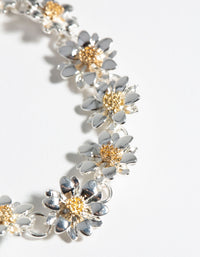 Silver Daisy Chain Bracelet - link has visual effect only