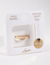 Gold-Plated Sterling Silver Open Ring - link has visual effect only