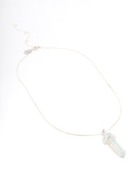 Silver Moonstone Shard Necklace - link has visual effect only