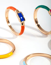 Gold Matte Bright Rings 5-Pack - link has visual effect only