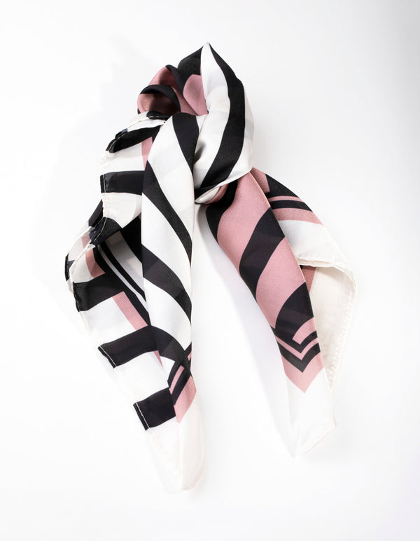 Fabric Mixed Stripe Scarf