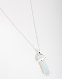 Real Silver Plated Moonstone Shard Necklace - link has visual effect only