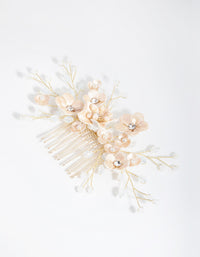 Gold Wire Flower Comb - link has visual effect only