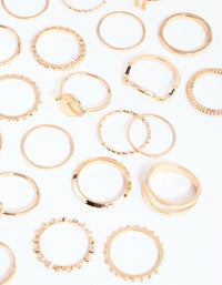 Gold Geometric Ring 24-Pack - link has visual effect only