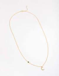 Gold Plated Sterling Silver Asymmetrical Celestial Necklace - link has visual effect only