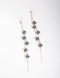 Rose Gold Mini Coated Flower Earrings - link has visual effect only