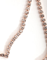 Rose Gold Cupchain 2-Row Point Necklace - link has visual effect only