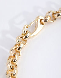 Gold Plated Rolo Chain Necklace - link has visual effect only