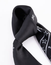 Black Celestial Bandana Hair Scarf - link has visual effect only