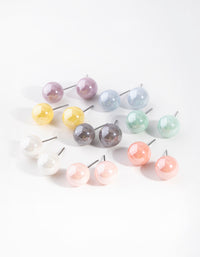 Matte Ball Stud Earring 8-Pack - link has visual effect only