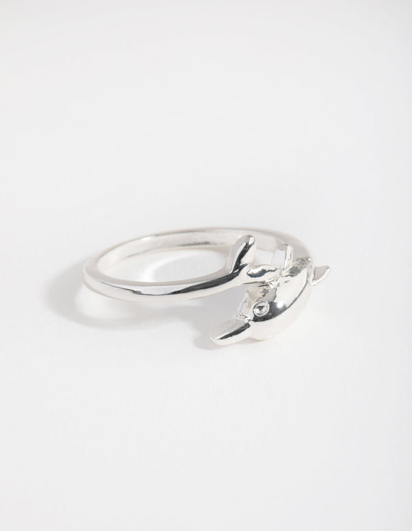 Silver Dolphin Ring