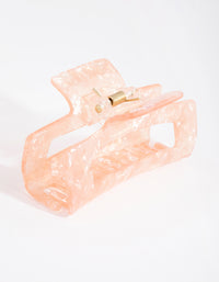 Acrylic Pink Rectangle Claw - link has visual effect only