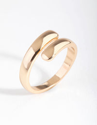 Gold Smooth Wrap Ring - link has visual effect only