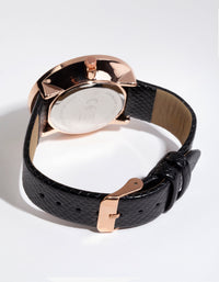 Rose Gold Diamante Snake Strap Watch - link has visual effect only