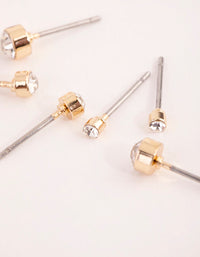 Gold Diamante Multi Round Stud Pack - link has visual effect only