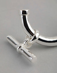 Silver Plated Brass Fob Hoop Earrings - link has visual effect only