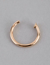 9ct Gold Mini Nail Open Nose Ring - link has visual effect only