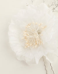 Oversized Beaded Flower Bun Pin - link has visual effect only