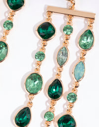 Green Marquise Mix Stone Earrings - link has visual effect only