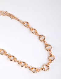 Gold Circle Detail Chain Belt - link has visual effect only