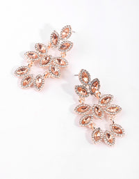 Rose Gold Navette Drop Earrings - link has visual effect only