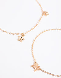 Gold Butterfly Bracelet Set - link has visual effect only